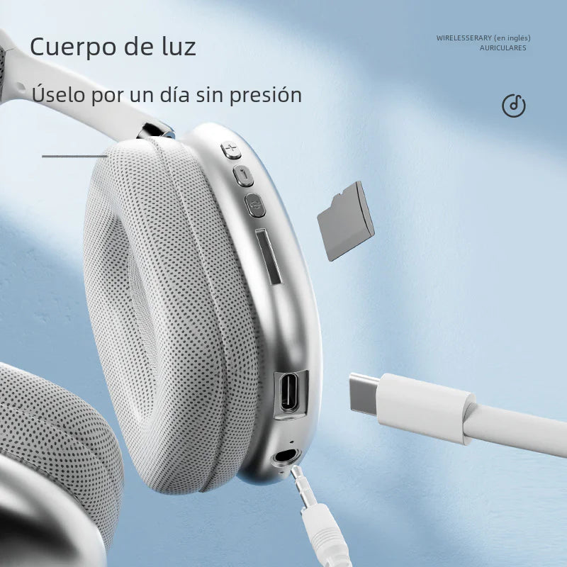 Auriculares Inalámbricos Bluetooth P9 Pro Max con Cancelación de Ruido