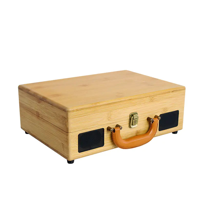 Tocadiscos de Vinilo Vintage Portátil con Altavoz Bluetooth